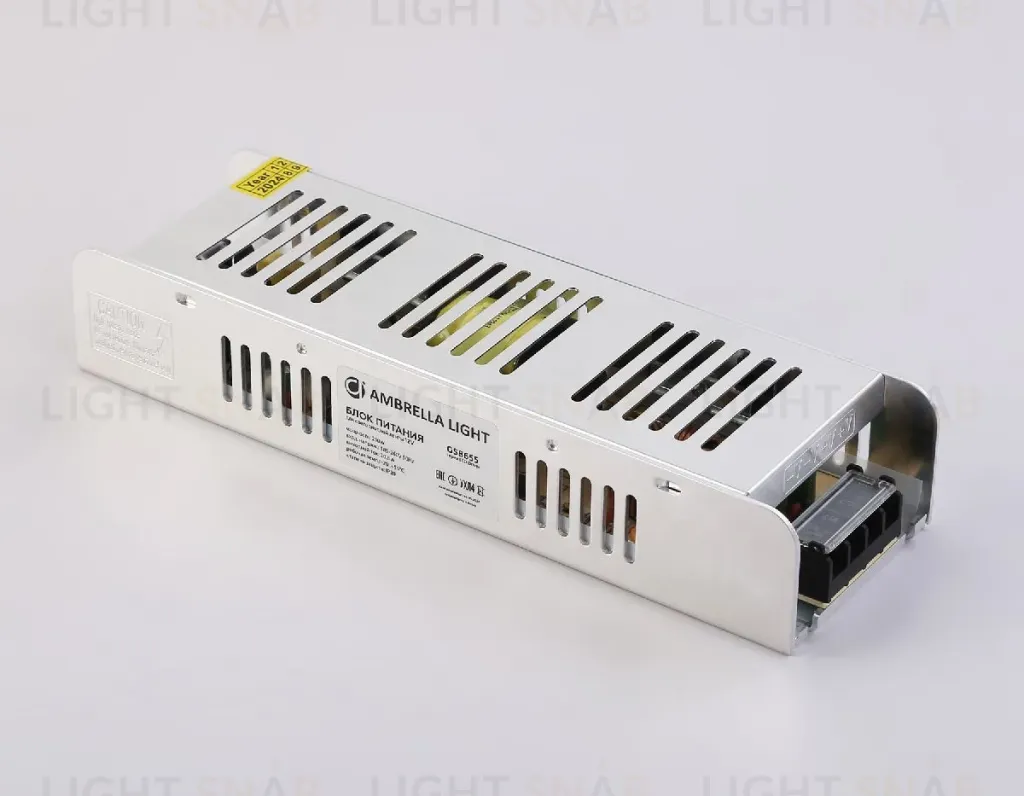 Блок питания с EMC для светодиодной ленты Ambrella Light Illumination 250Вт DC12В 20,8A IP20 GS8655 GS8655