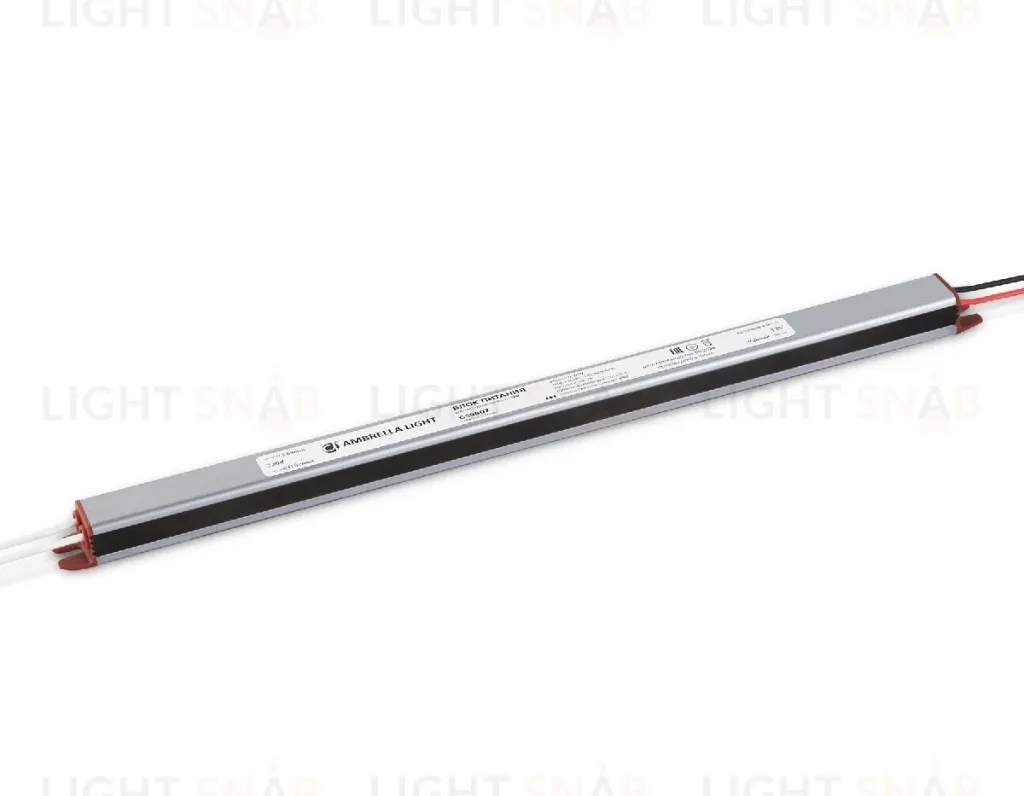 Блок питания для светодиодной ленты Ambrella Light Illumination 60Вт DC12В 5A IP67 GS9807 GS9807