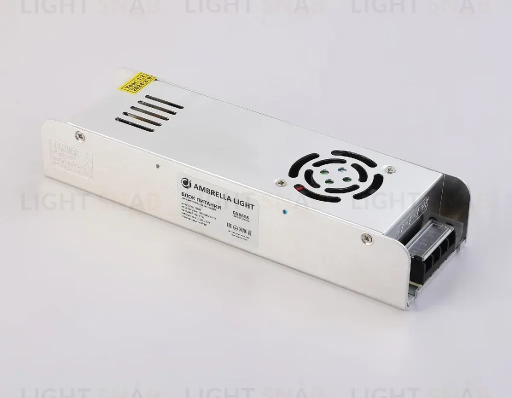 Блок питания с EMC для светодиодной ленты Ambrella Light Illumination 360Вт DC12В 30A IP20 GS8656 GS8656