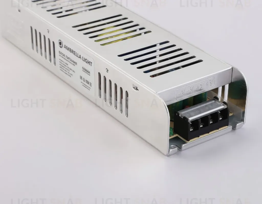 Блок питания с EMC для светодиодной ленты Ambrella Light Illumination 200Вт DC24В 8,3A IP20 GS8684 GS8684
