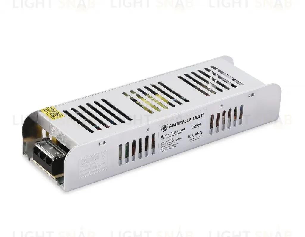 Блок питания с EMC для светодиодной ленты Ambrella Light Illumination 200Вт DC24В 8,3A IP20 GS8684 GS8684