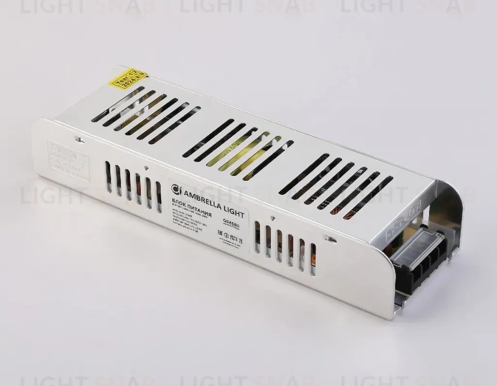 Блок питания с EMC для светодиодной ленты Ambrella Light Illumination 250Вт DC24В 10,4A IP20 GS8685 GS8685