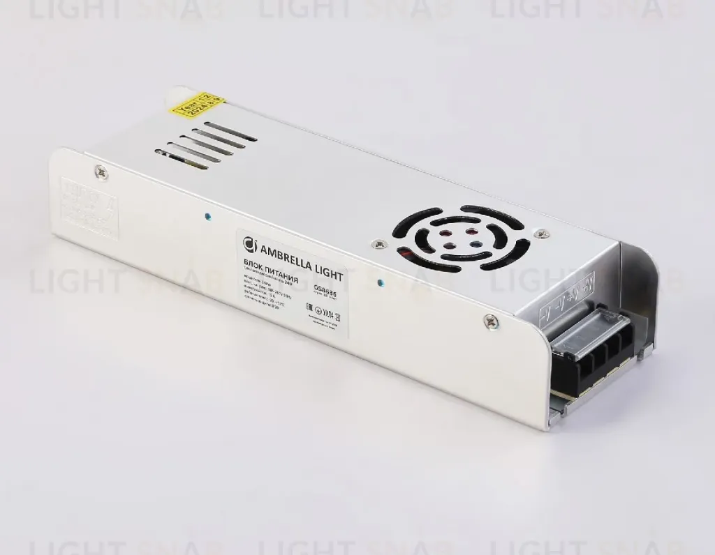 Блок питания с EMC для светодиодной ленты Ambrella Light Illumination 360Вт DC24В 15A IP20 GS8686 GS8686