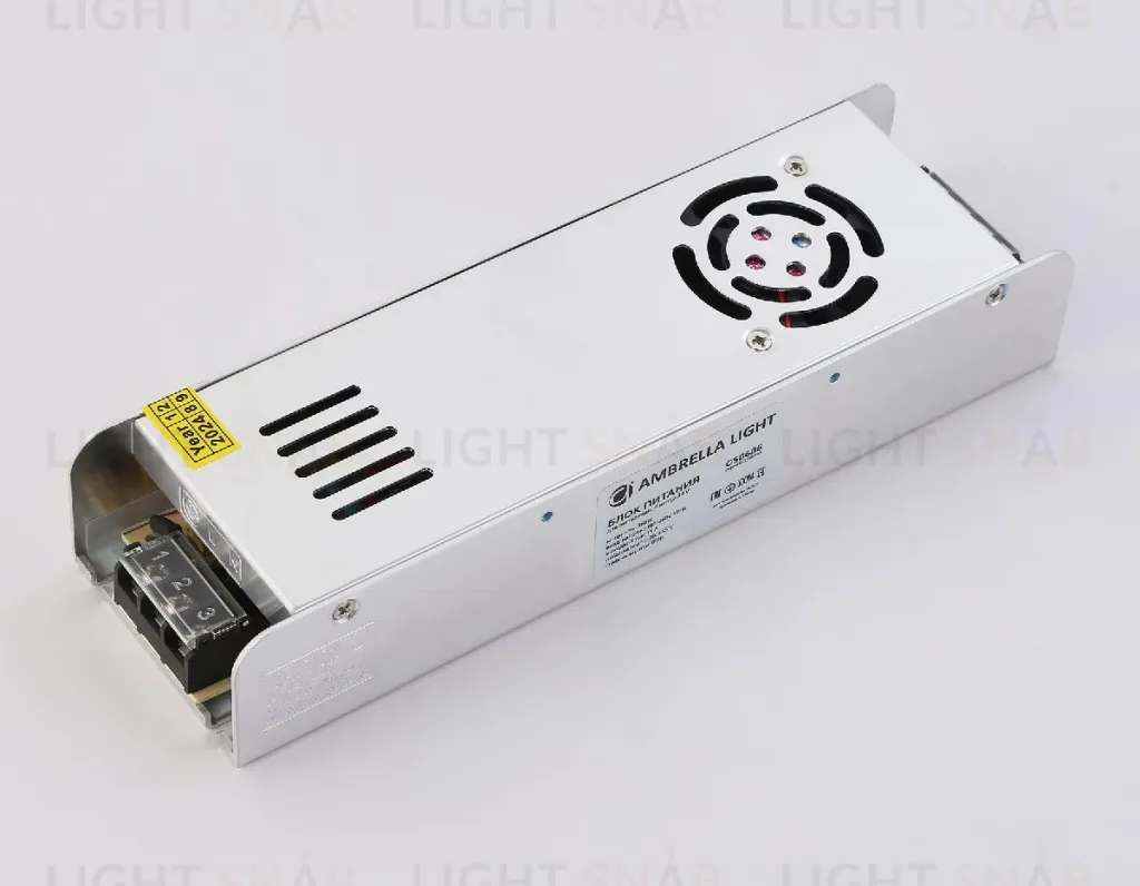 Блок питания с EMC для светодиодной ленты Ambrella Light Illumination 360Вт DC24В 15A IP20 GS8686 GS8686