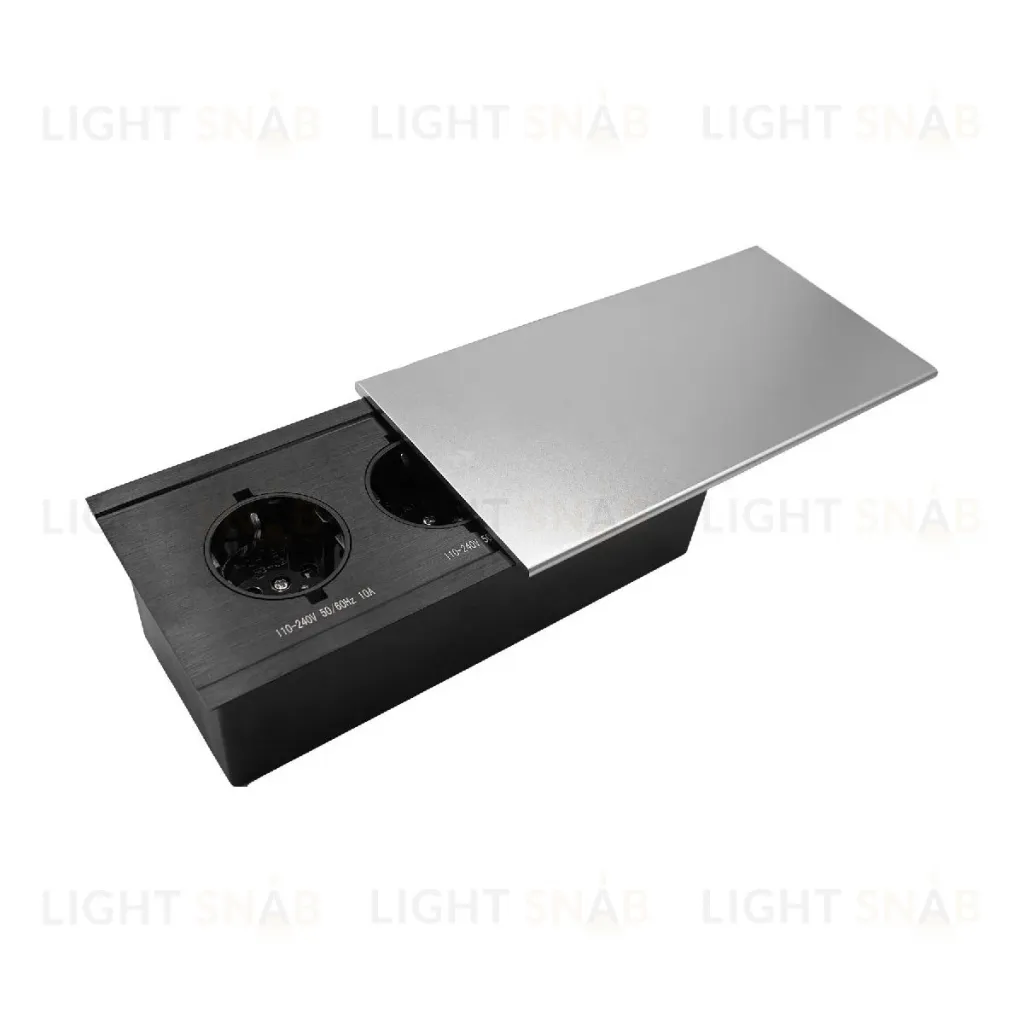 Блок розеток JX (Slide Top) (2 секции + 2 USB с кабелем питания) Mebax 00-00002888 00-00002888