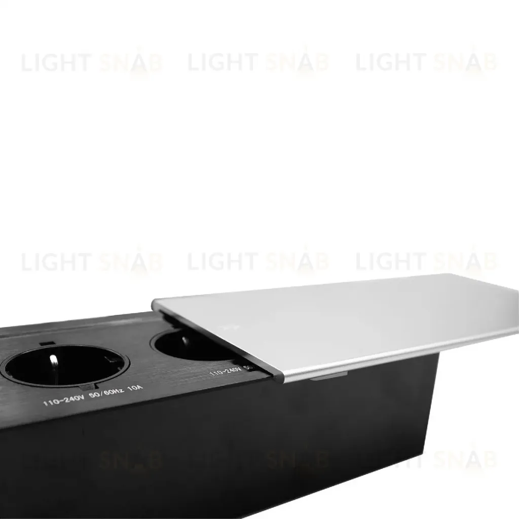 Блок розеток JX (Slide Top) (2 секции + 2 USB с кабелем питания) Mebax 00-00002888 00-00002888