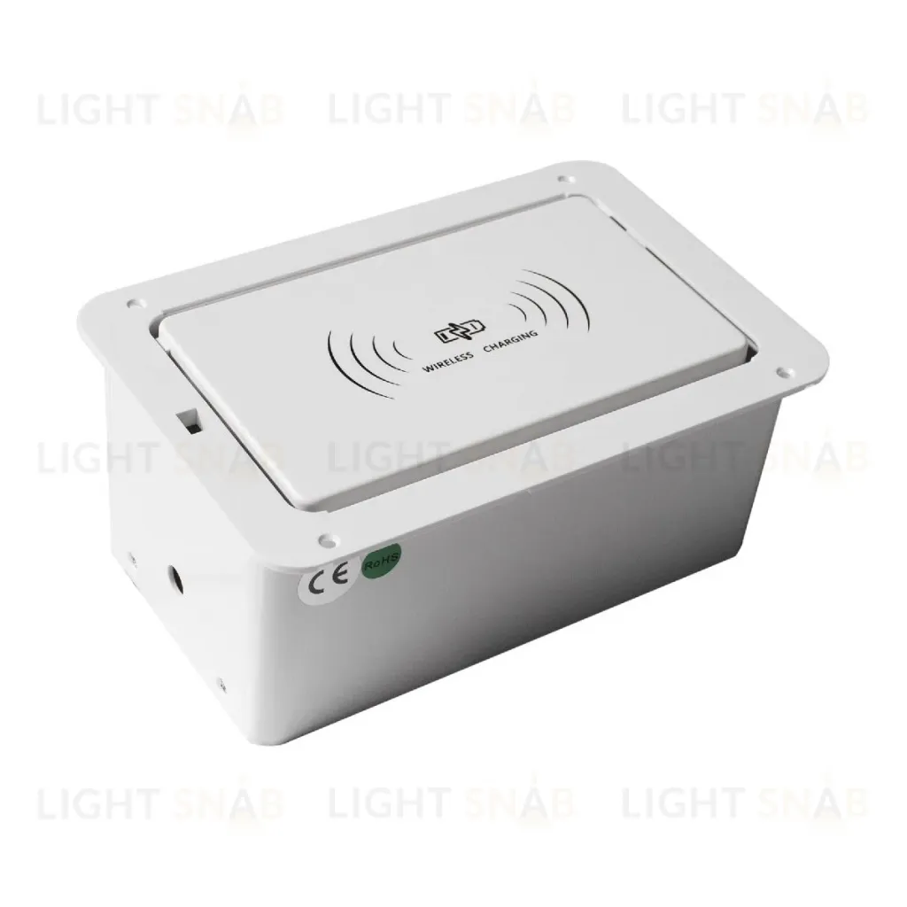 Блок розеток LK-DMS-742 (2 секции полуавтоматический 2 USB беспроводная зарядка) Mebax 00-00002869 00-00002869