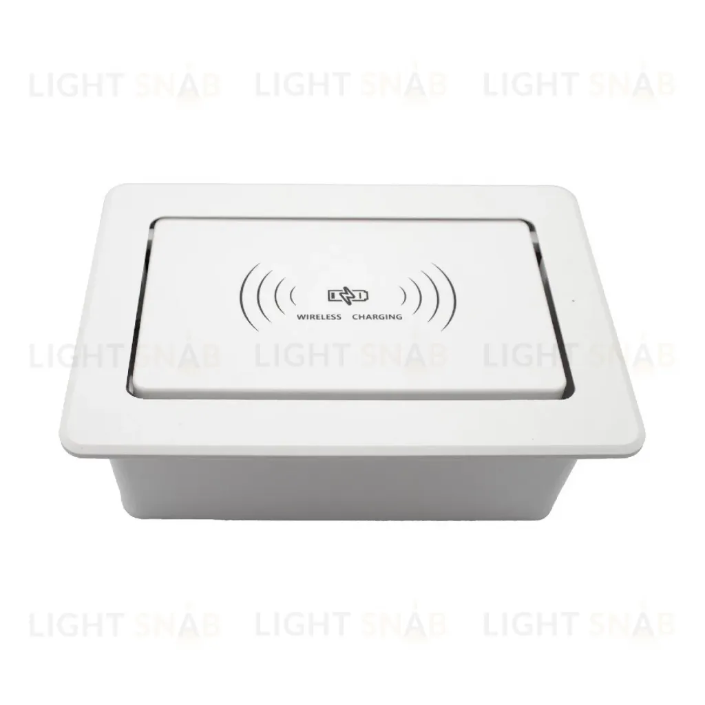 Блок розеток LK-DMS-742 (2 секции полуавтоматический 2 USB беспроводная зарядка) Mebax 00-00002869 00-00002869
