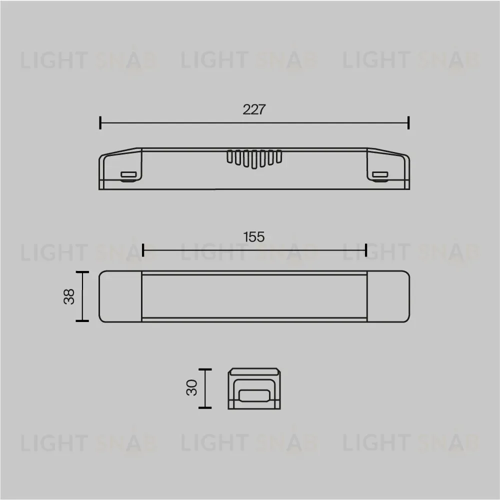 Блок питания встраиваемый Maytoni Power Supply Magnetic 150Вт DC48 3.13A IP20 TRA160DR-150W-S TRA160DR-150W-S