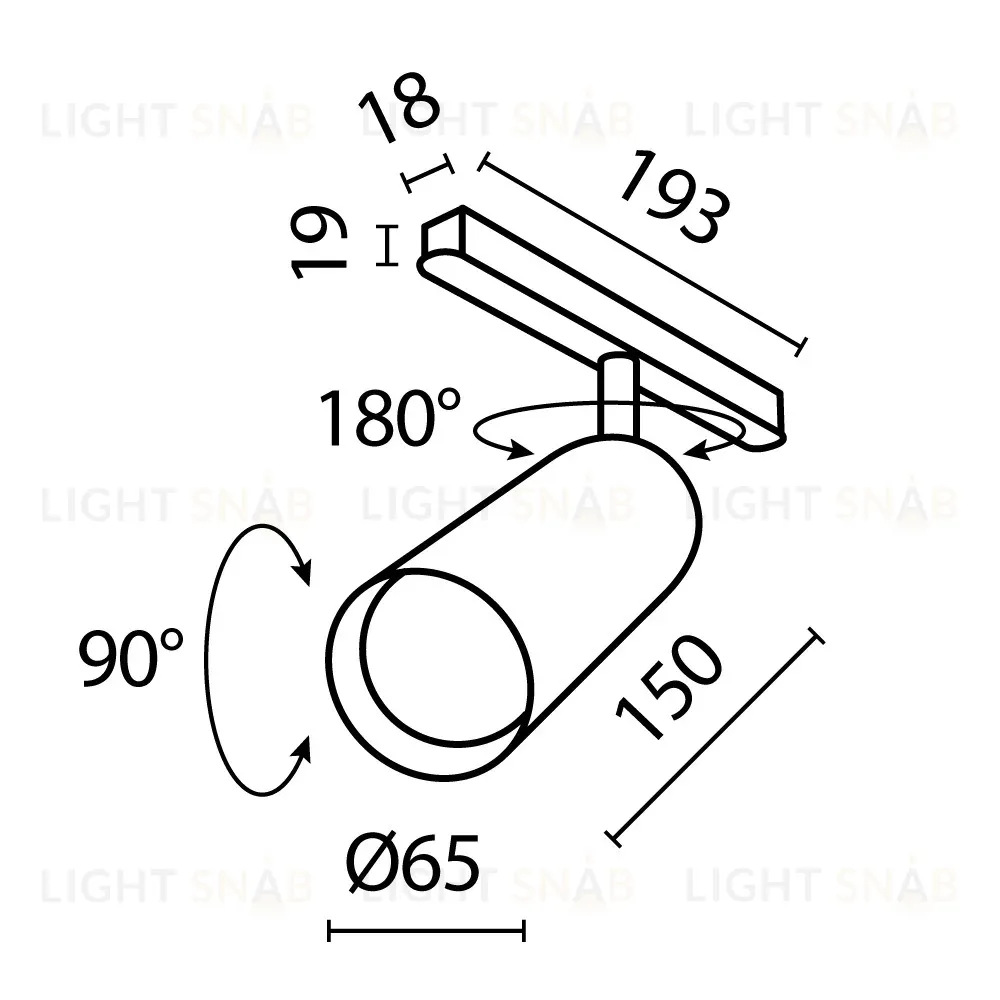 Трековый магнитный светильник Maytoni Focus Led TR032-2-20W2.7K-M-B TR032-2-20W2.7K-M-B