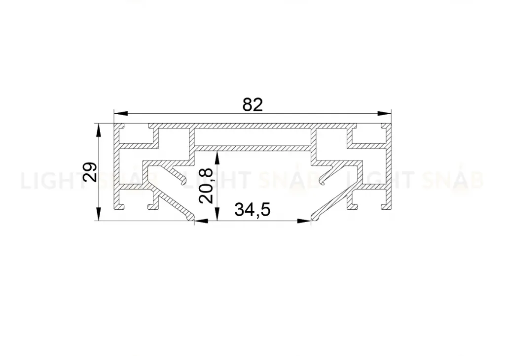 Профиль для натяжного потолка Lightstar Barra 502420 502420