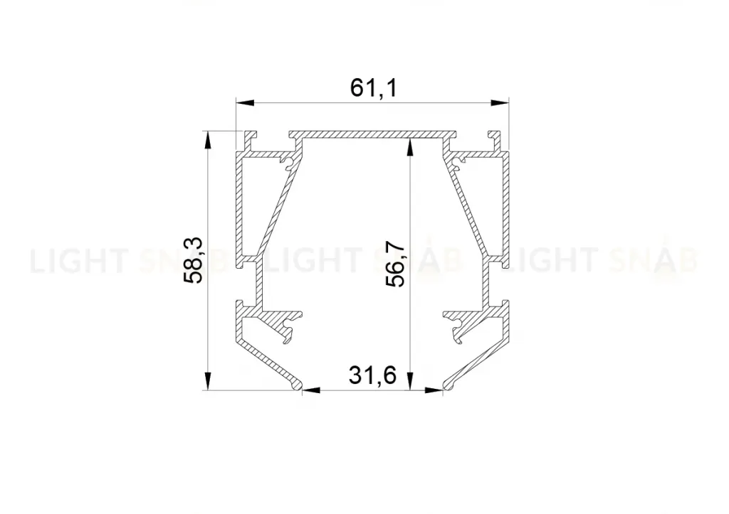Профиль для натяжного потолка Lightstar Teta 505420 505420