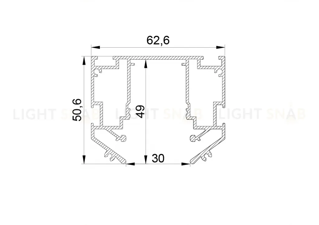 Профиль для натяжного потолка Lightstar Teta 505427 505427