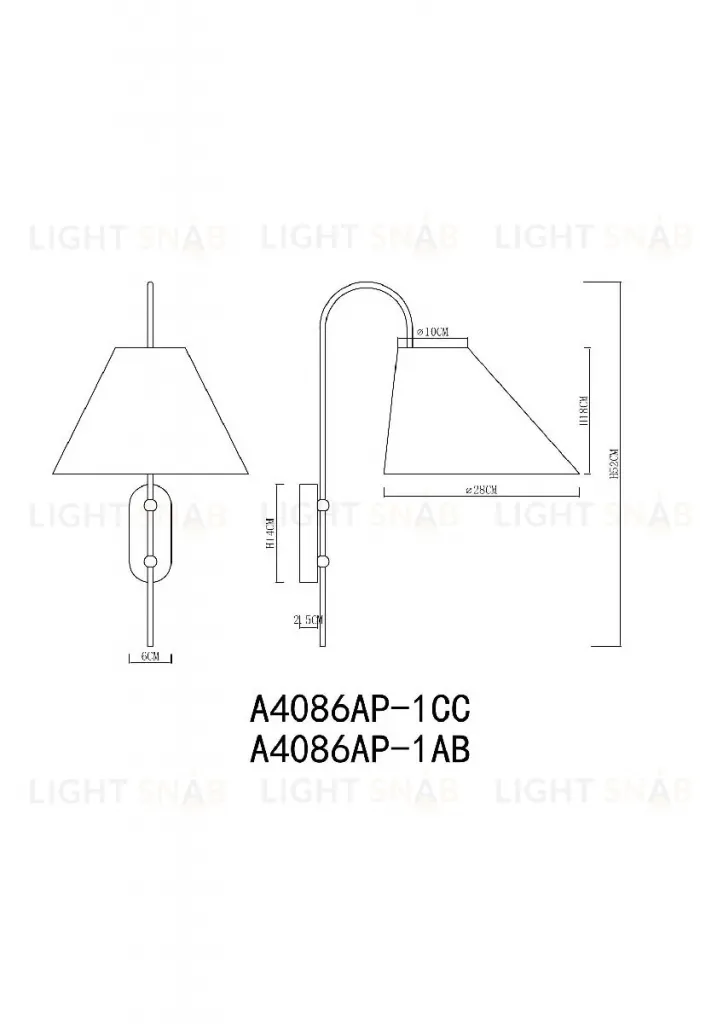 Бра Arte Lamp Rondo A4086AP-1CC A4086AP-1CC