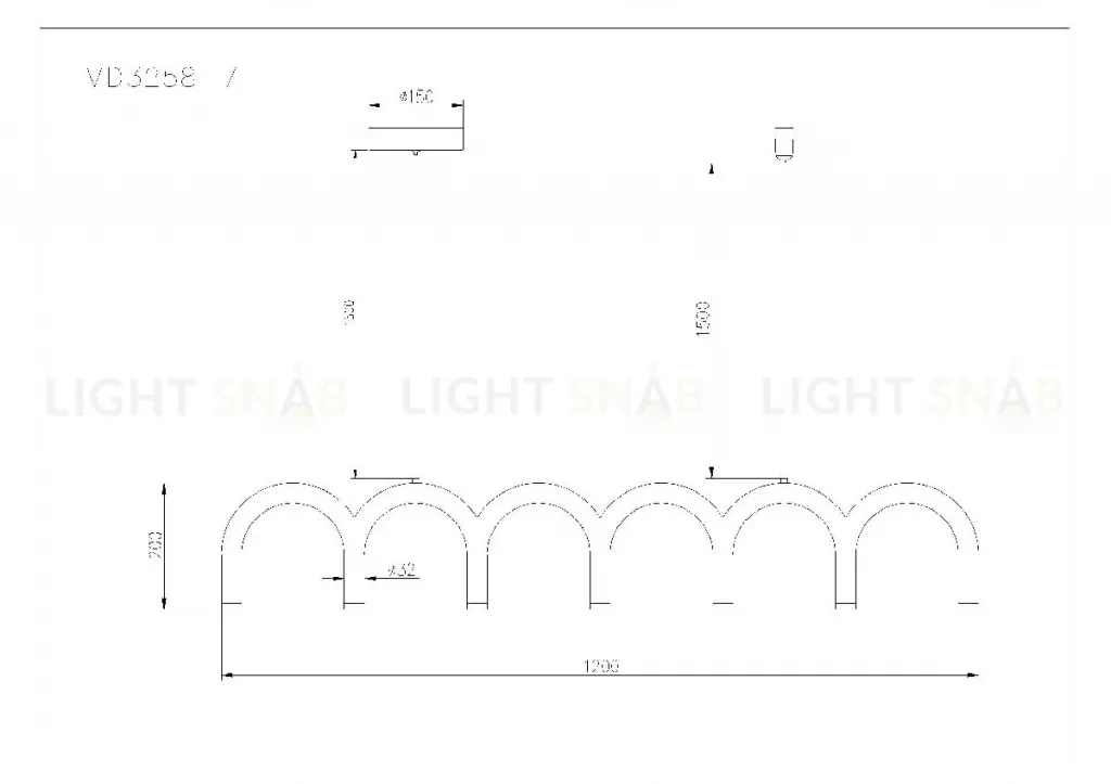 Подвесная люстра Arte Lamp Warhol A3258SP-45BK A3258SP-45BK