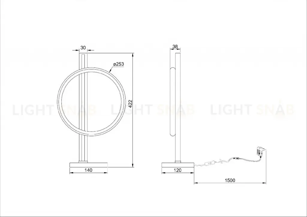 Настольная лампа Arte Lamp Fluido A3913LT-10BK A3913LT-10BK