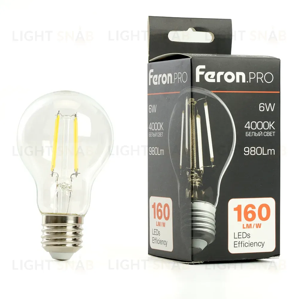 Светодиодная лампа Feron LB-1106 E27 6W 4000K 48890 48890