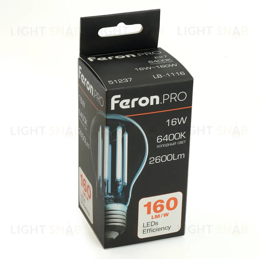 Светодиодная лампа Feron LB-1116 E27 16W 2700K 51235 51235
