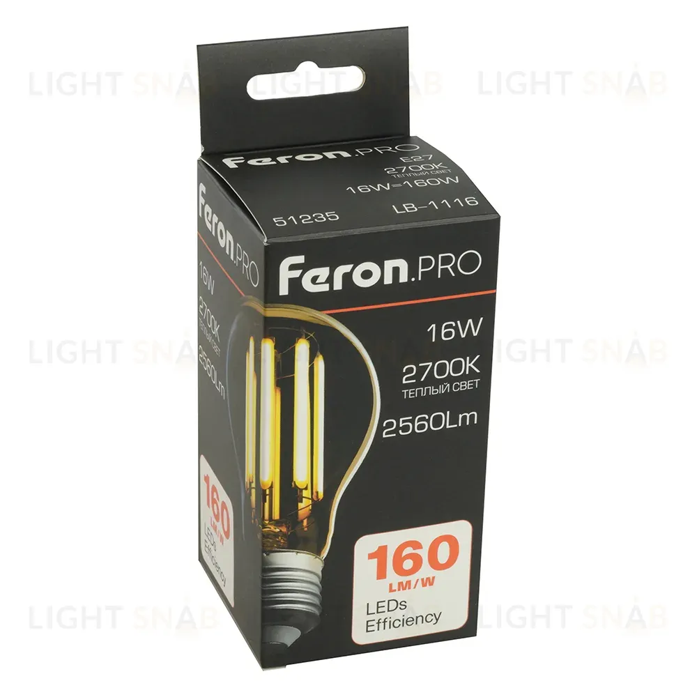 Светодиодная лампа Feron LB-1116 E27 16W 2700K 51235 51235