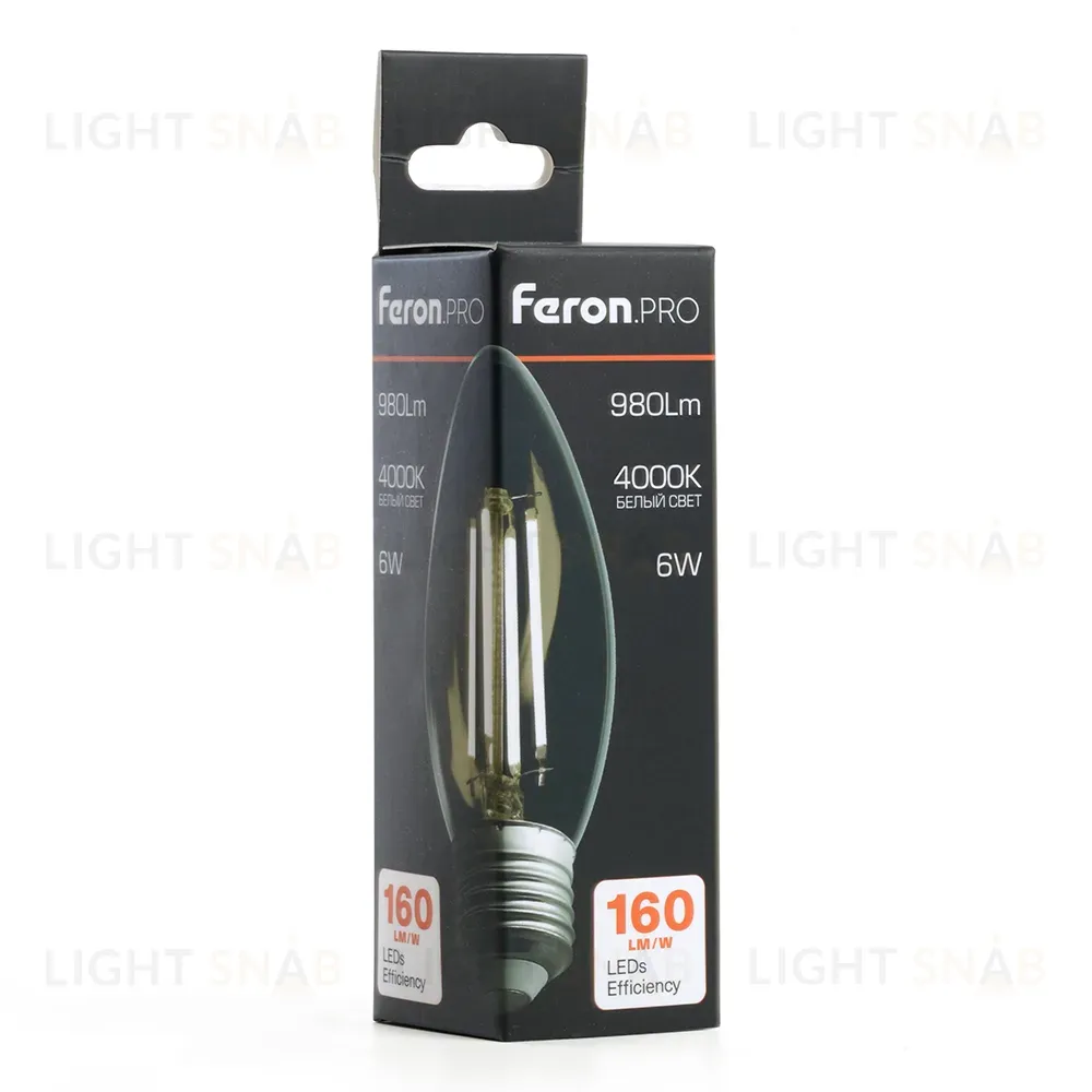 Светодиодная лампа Feron LB-1206 E27 6W 2700K 51238 51238
