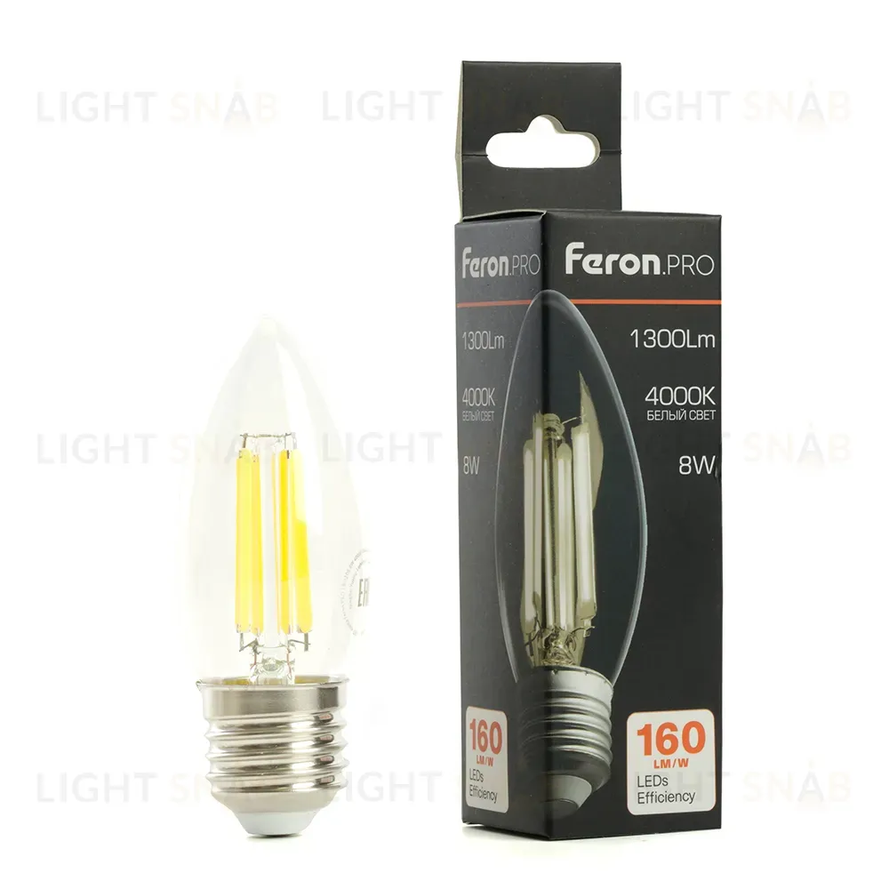 Светодиодная лампа Feron LB-1208 E27 8W 4000K 51242 51242