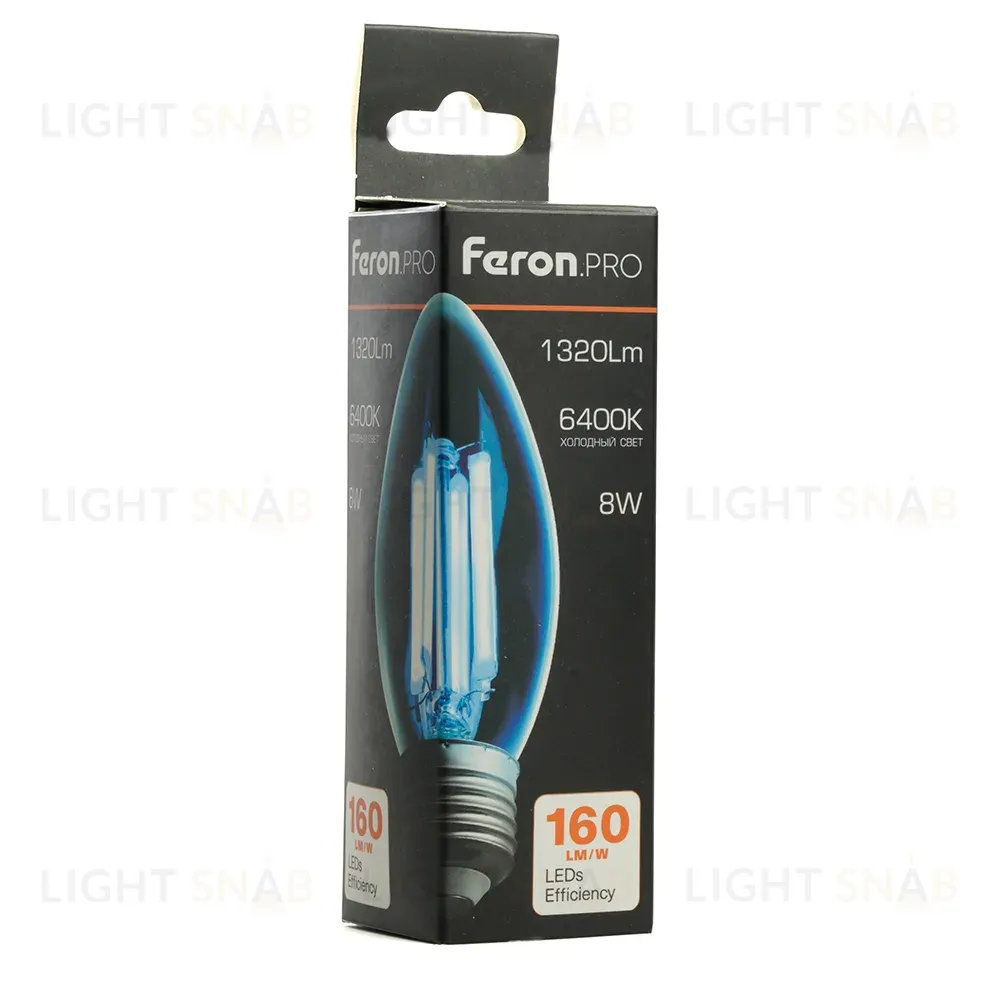 Светодиодная лампа Feron LB-1208 E27 8W 6400K 51243 51243