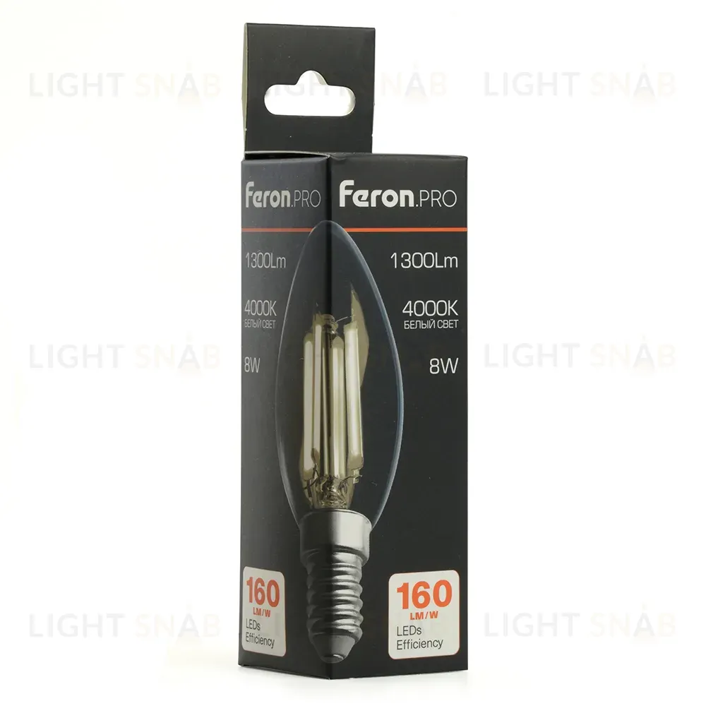Светодиодная лампа Feron LB-1208 E14 8W 4000K 51248 51248