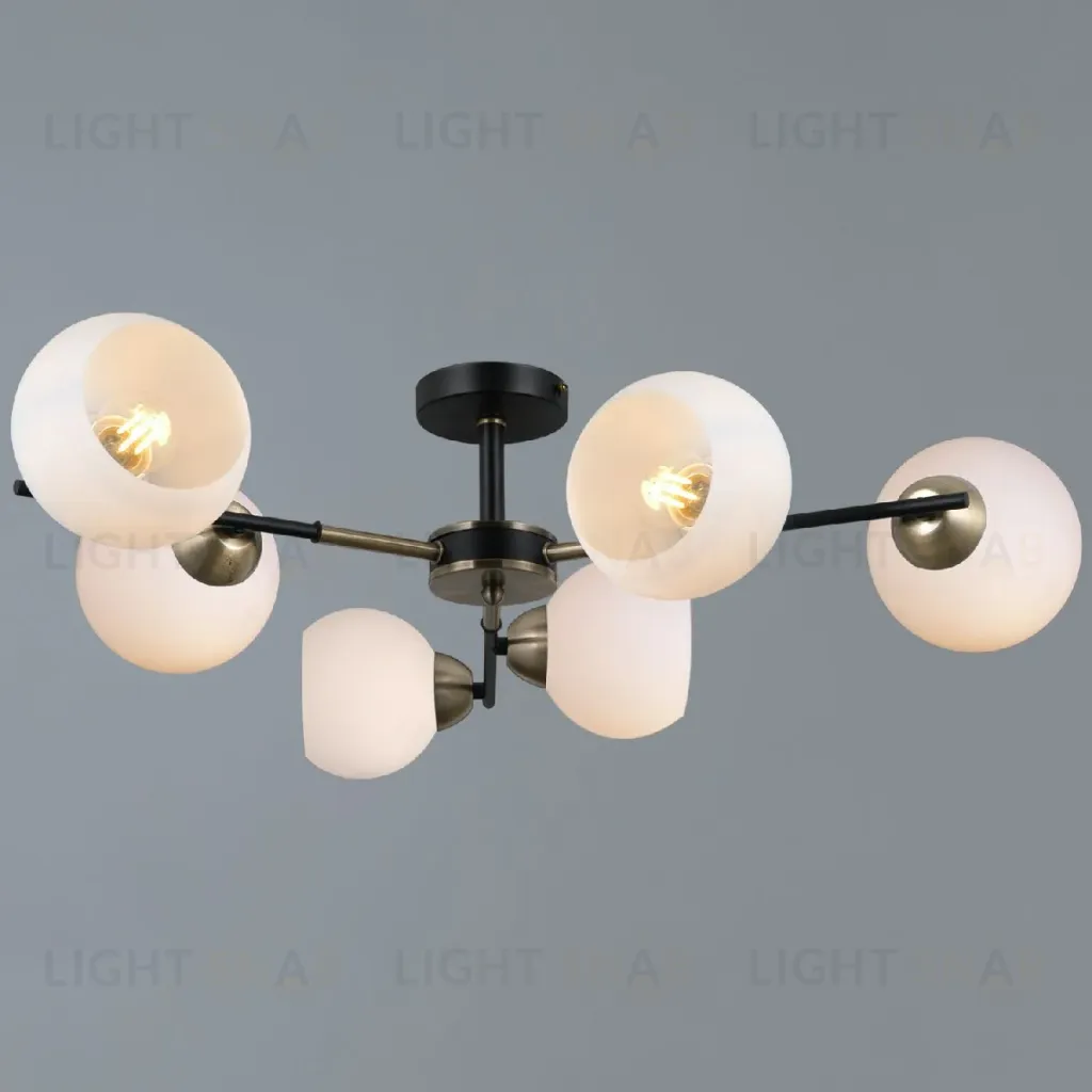 Люстра на штанге Illumico IL0469-6CSQ-24 BK AB LIBRA IL0469-6CSQ-24 BK AB LIBRA