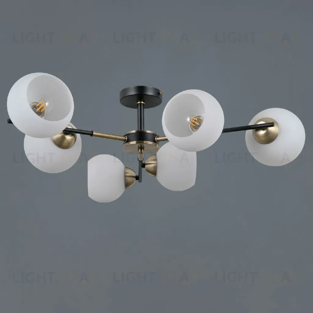 Люстра на штанге Illumico IL0469-6CSQ-24 BK AB LIBRA IL0469-6CSQ-24 BK AB LIBRA