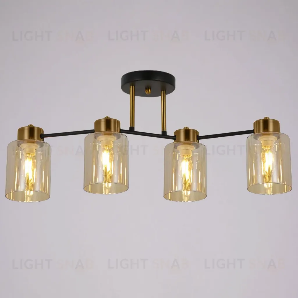 Потолочная люстра Illumico IL6111-4COU-79 BK GD Qui IL6111-4COU-79 BK GD Qui