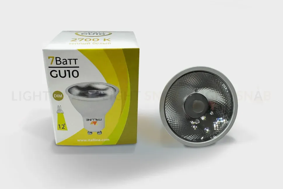 Лампа светодиодная диммируемая Triac Italline HL GU10/7W/2700K DIM HL GU10/7W/2700K DIM