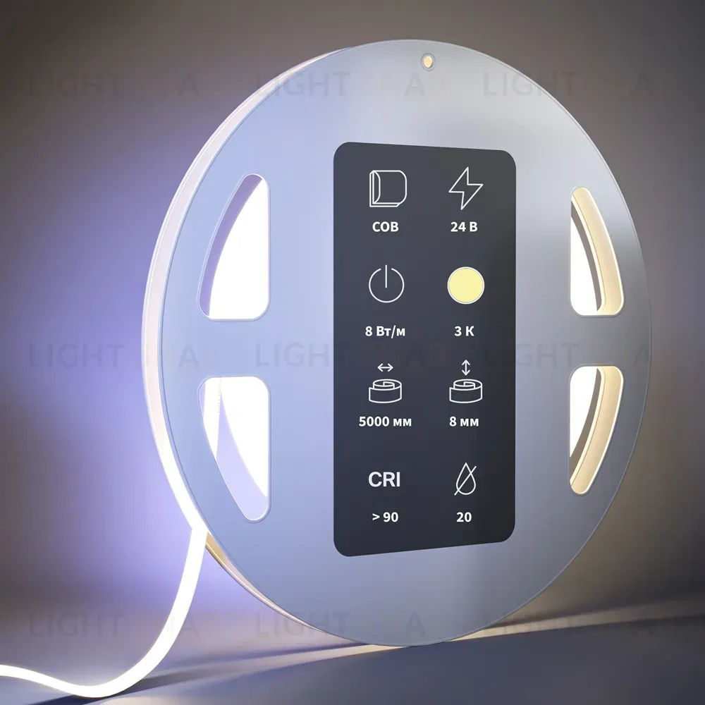 Светодиодная лента Maytoni Led Strip 24В - 8Вт/м 3000К 5м IP20 201071 201071