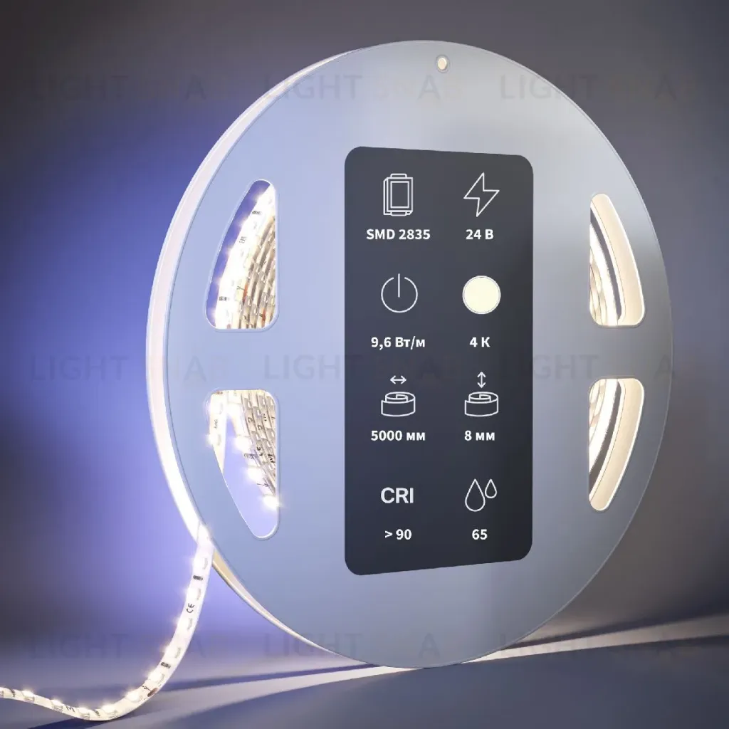 Светодиодная лента Maytoni Led Strip 24В 2835 9,6Вт/м 4000К 5м IP65 201043 201043