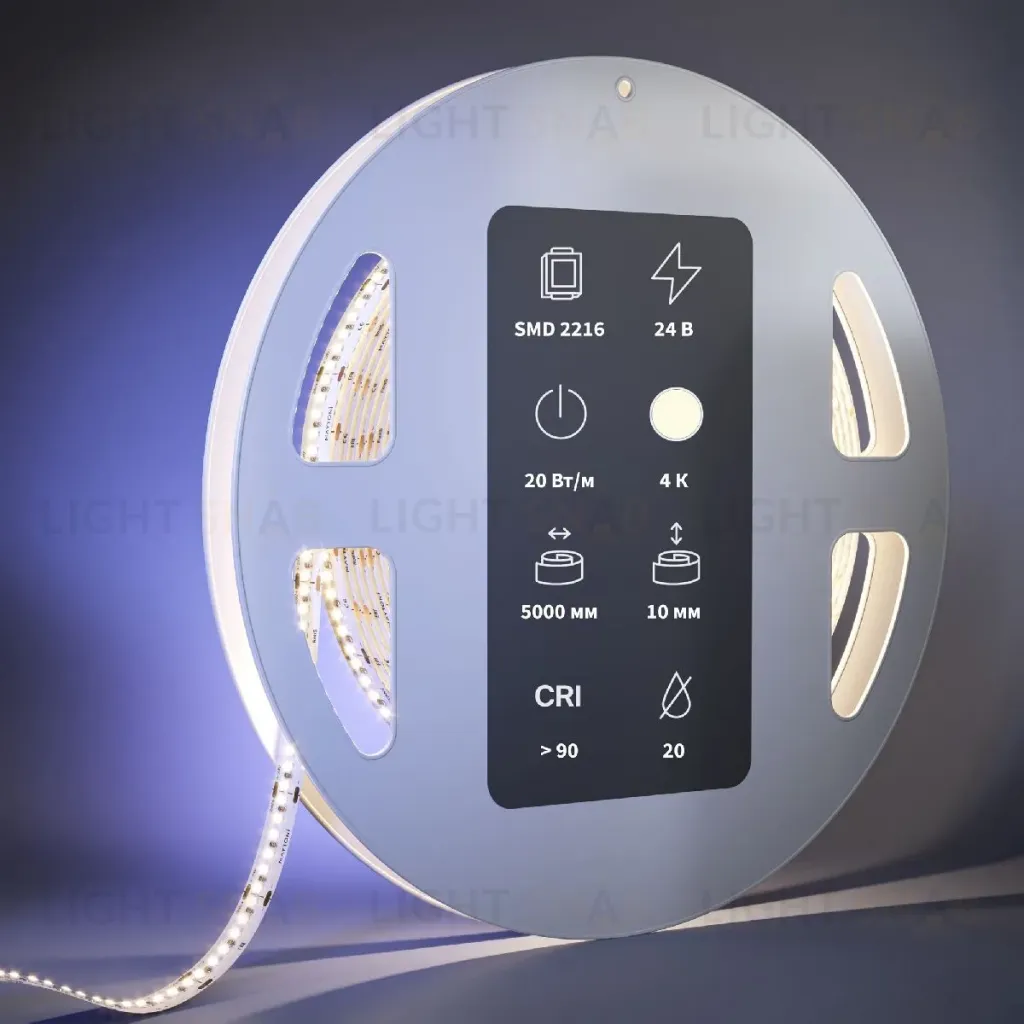 Светодиодная лента Maytoni Led Strip 24В 2216 20Вт/м 4000К 5м IP20 201064 201064