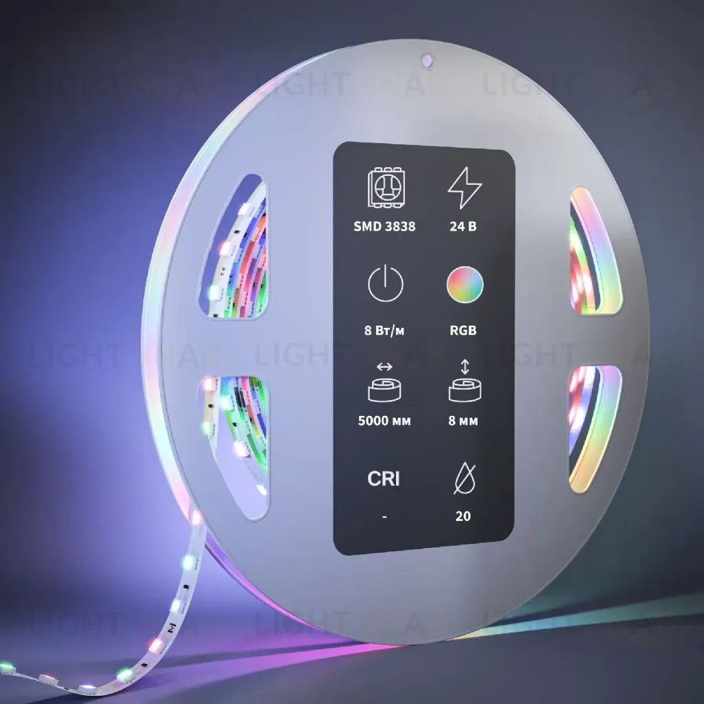 Светодиодная лента Maytoni Led Strip 24В 3838 8Вт/м RGBW 5м IP20 201130 201130
