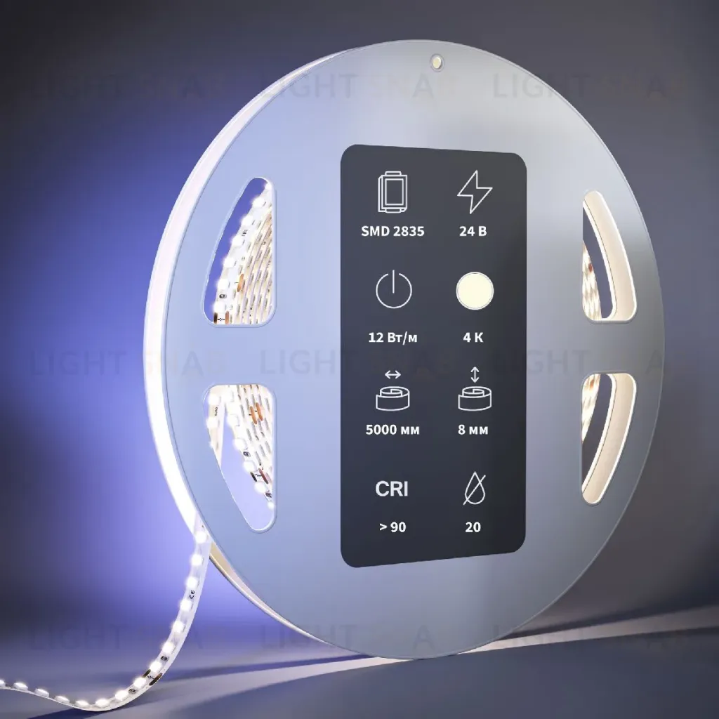 Светодиодная лента Maytoni Led Strip 24В 2835 12Вт/м 4000К 5м IP20 201101 201101