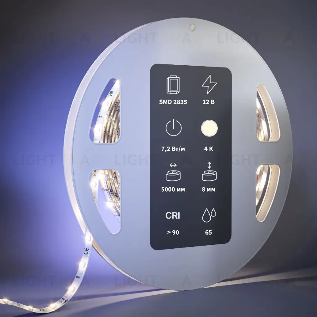 Светодиодная лента Maytoni Led Strip 12В 2835 7,2Вт/м 4000К 5м IP65 201021 201021