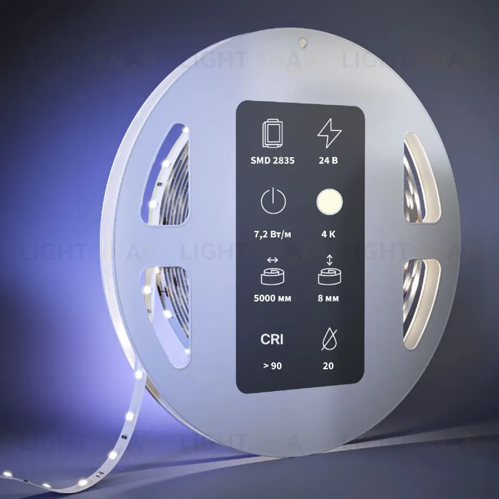 Светодиодная лента Maytoni Led Strip 24В 2835 7,2Вт/м 4000К 5м IP20 201025 201025