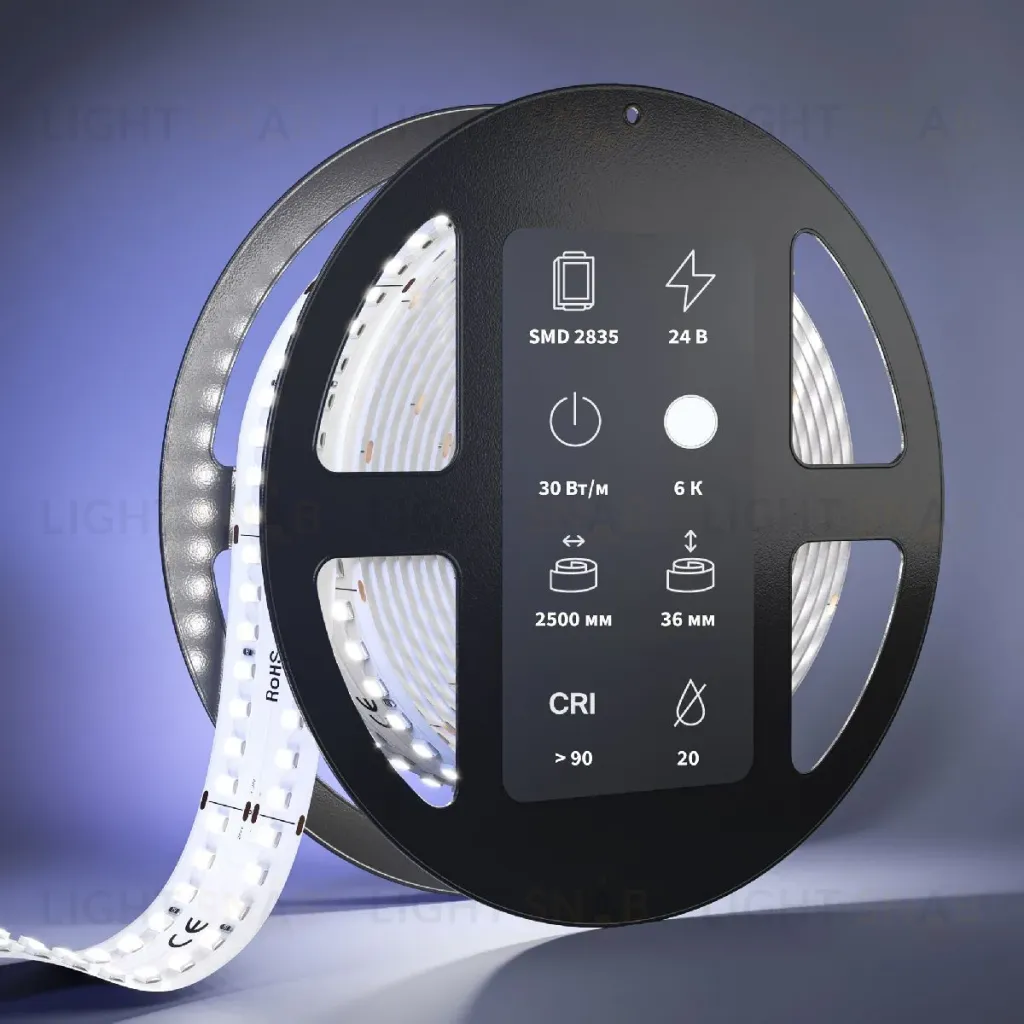 Светодиодная лента Maytoni Led Strip 24В 2835 30Вт/м 6000К 2,5м IP20 201119 201119
