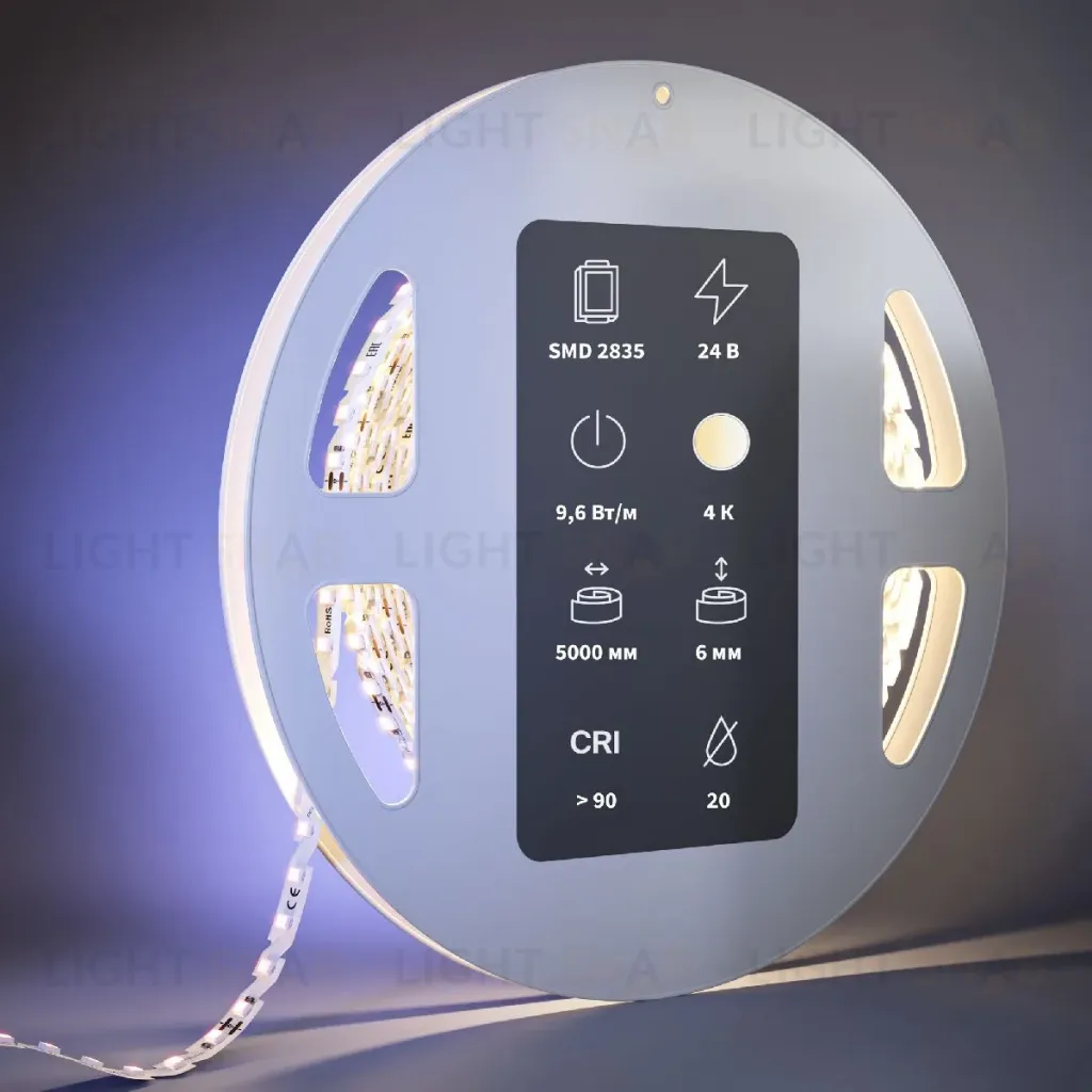 Светодиодная лента Maytoni Led Strip 24В 2835 9,6Вт/м 4000К 5м IP20 201138 201138