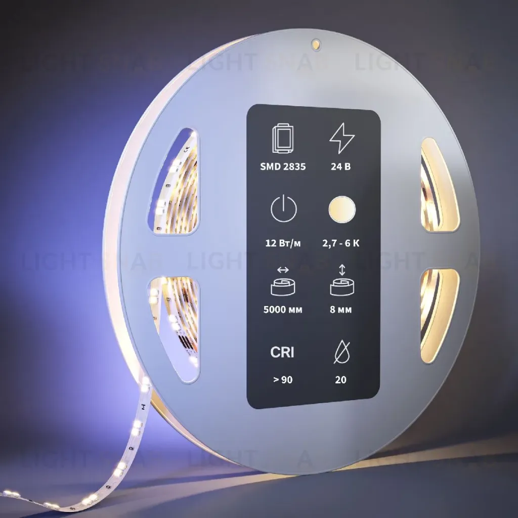 Светодиодная лента Maytoni Led Strip 24В 2835 12Вт/м 2700-6000К 5м IP20 201123 201123