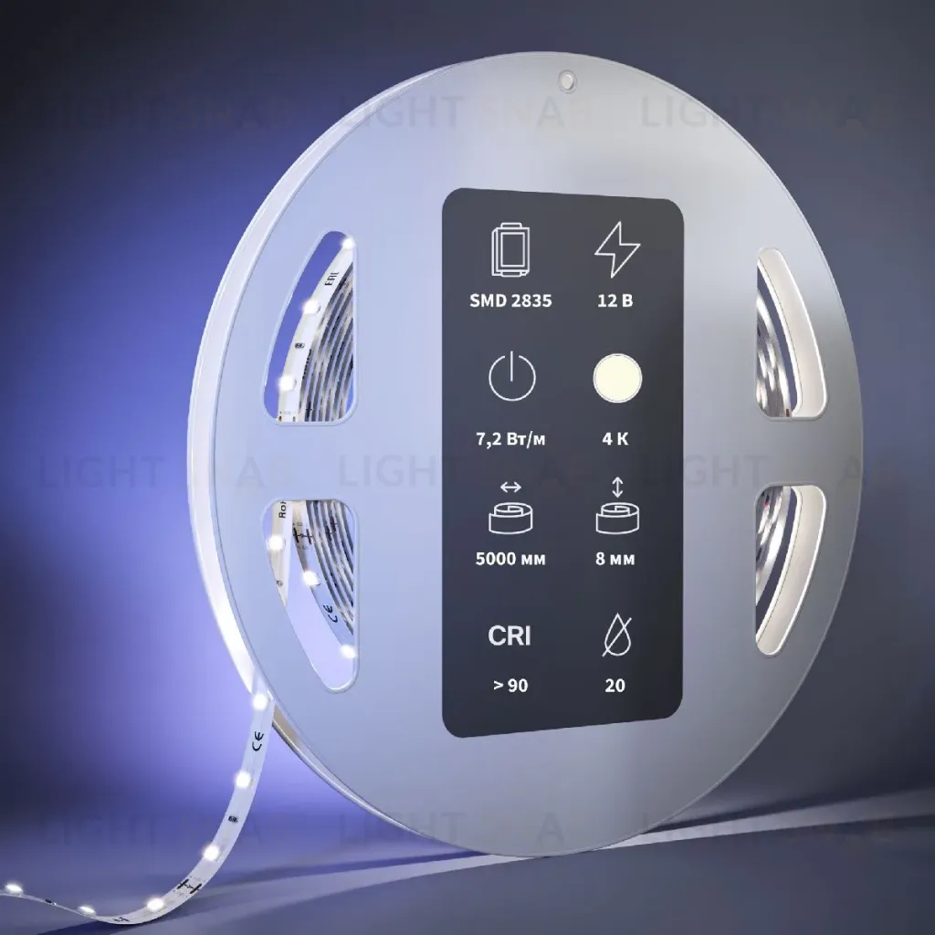 Светодиодная лента Maytoni Led Strip 12В 2835 7,2Вт/м 4000К 5м IP20 201018 201018