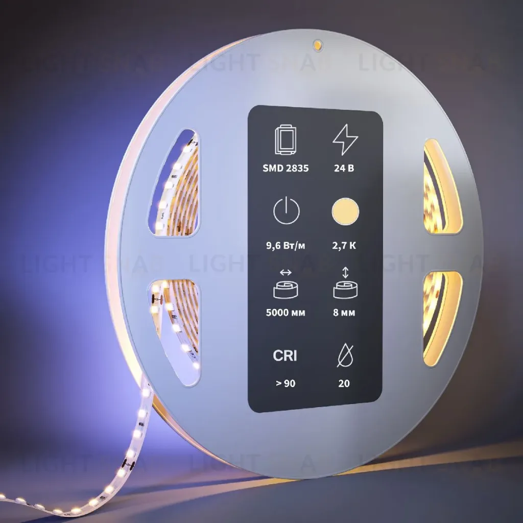 Светодиодная лента Maytoni Led Strip 24В 2835 9,6Вт/м 2700К 5м IP20 201096 201096