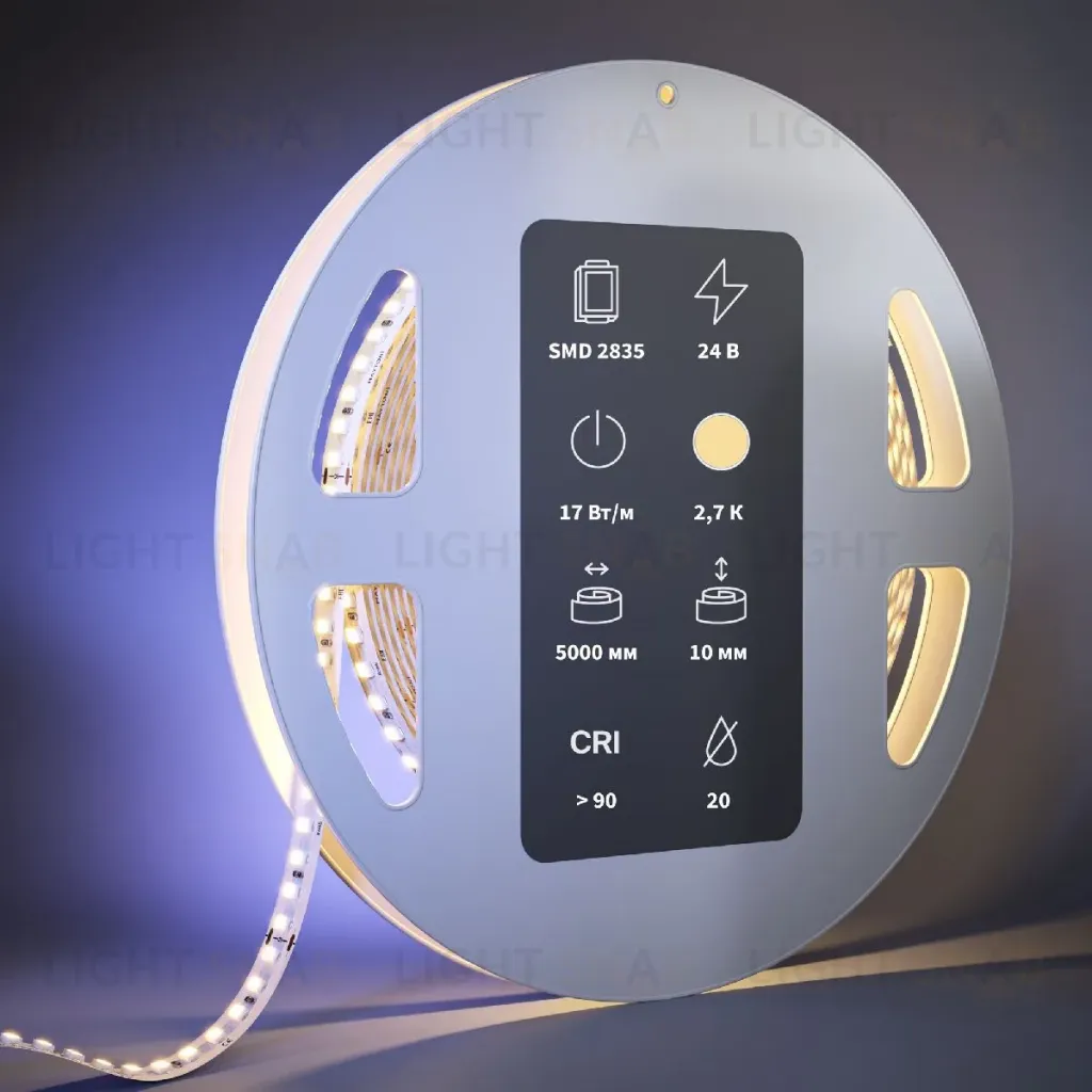 Светодиодная лента Maytoni Led Strip 24В 2835 17Вт/м 2700К 5м IP20 201090 201090