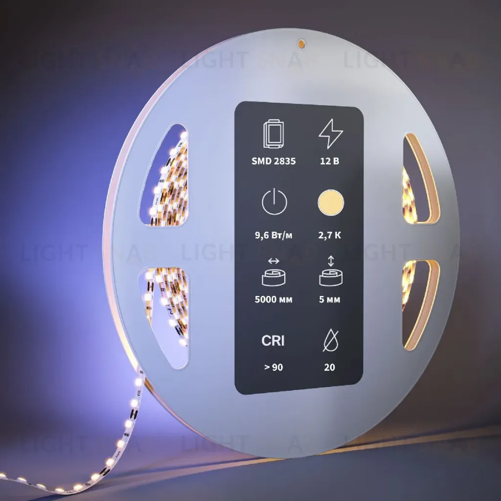 Светодиодная лента Maytoni Led Strip 12В 2835 9,6Вт/м 2700К 5м IP20 201105 201105
