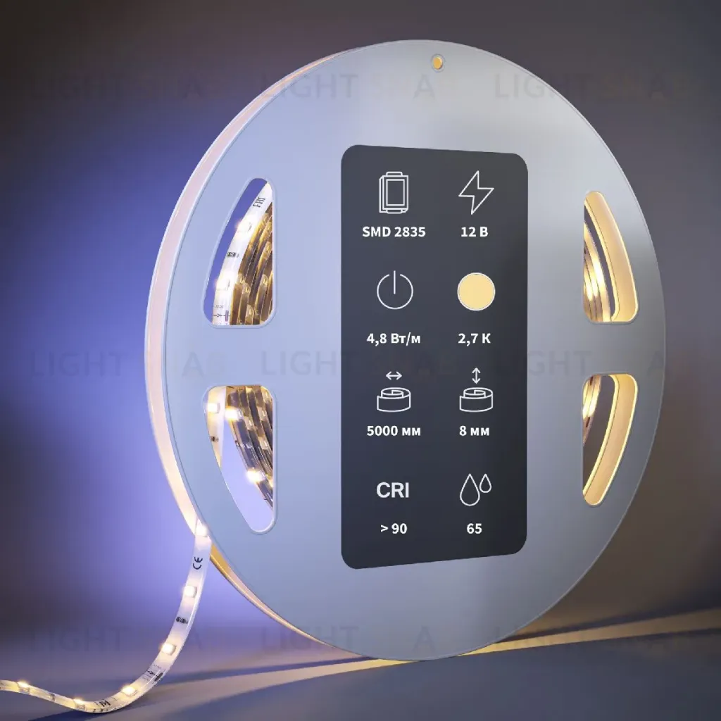 Светодиодная лента Maytoni Led Strip 12В 2835 4,8Вт/м 2700К 5м IP65 201005 201005