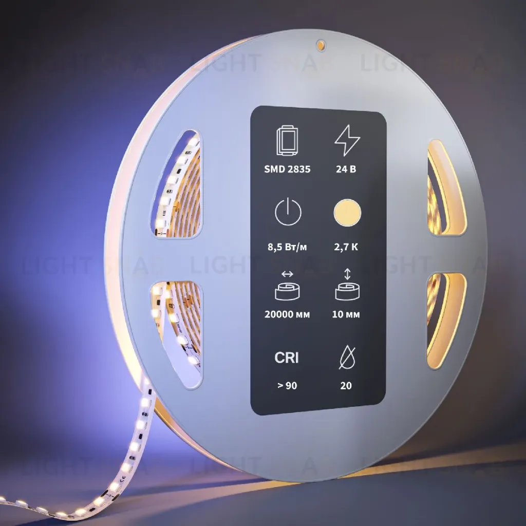 Светодиодная лента Maytoni Led Strip 24В 2835 8,5Вт/м 2700К 20м IP20 201120 201120