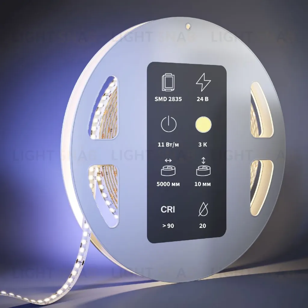 Светодиодная лента Maytoni Led Strip 24В 2835 11Вт/м 3000К 5м IP20 201049 201049