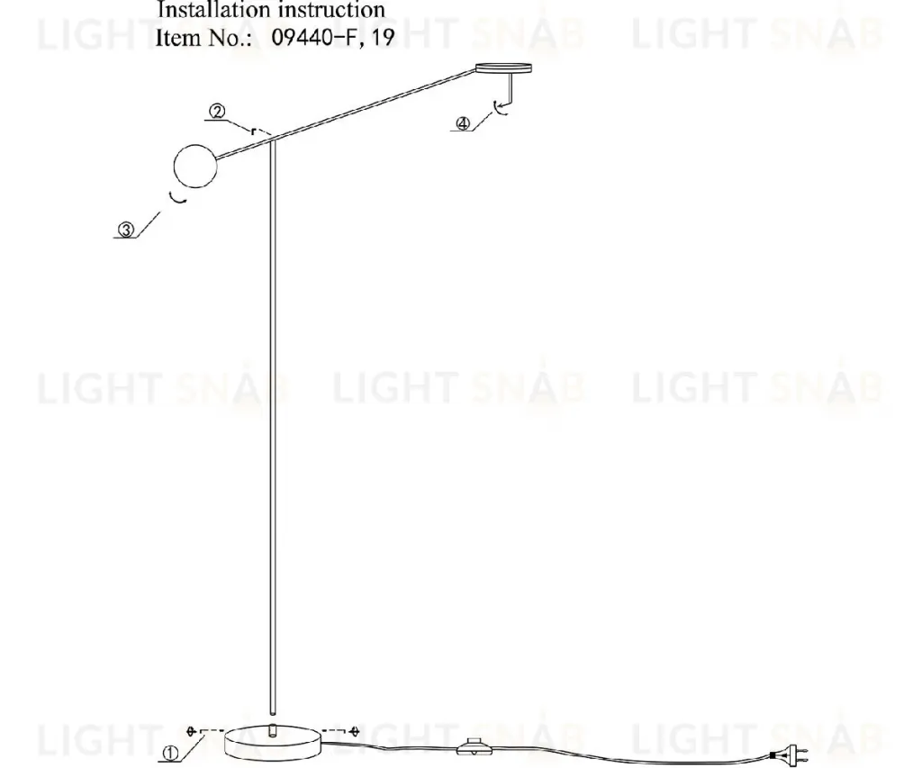 Торшер Kink Light Некси 09440-F,19(3000K) 09440-F,19(3000K)