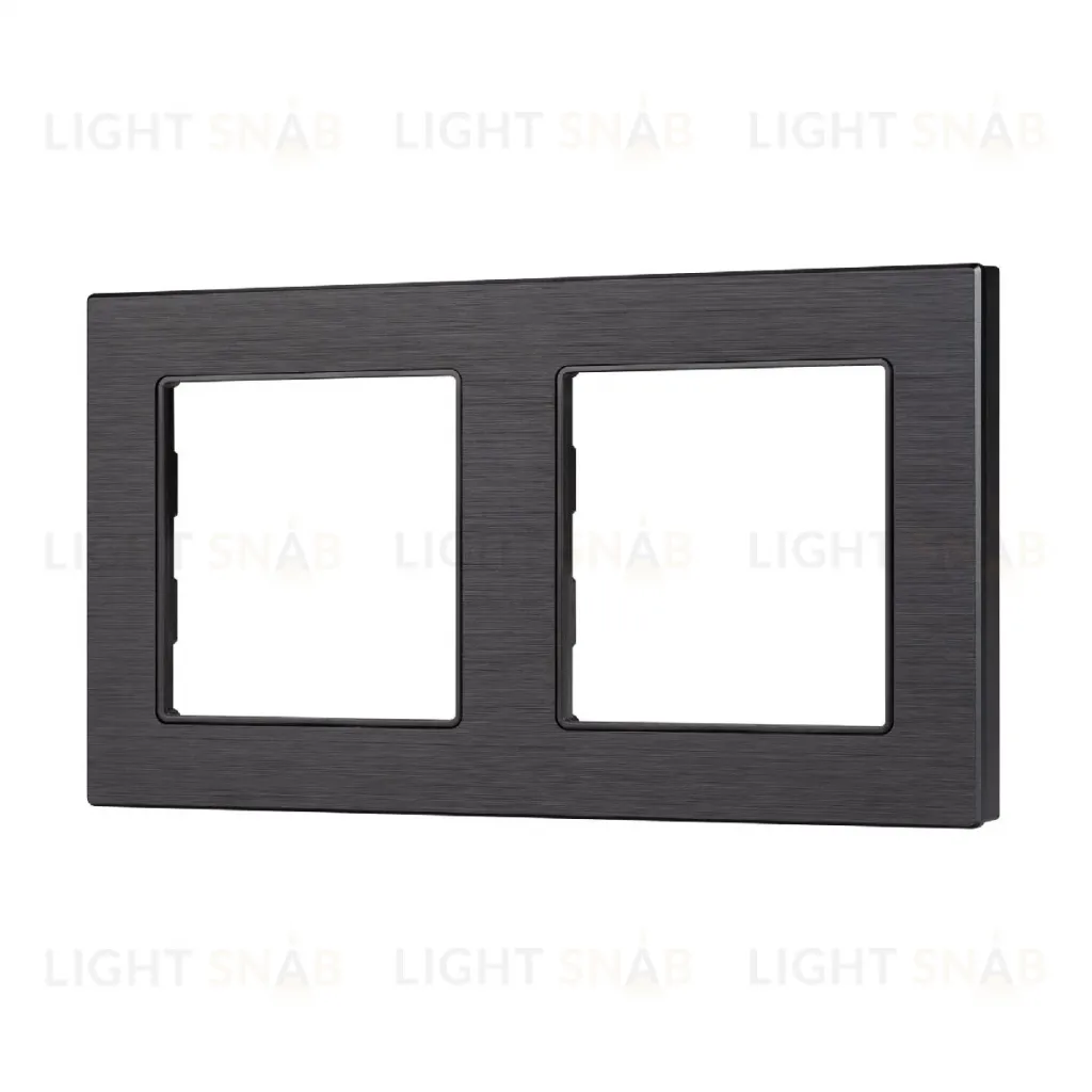 Рамка двухместная Arlight FRM-PRESTO-ALS-2-BK 043855 043855